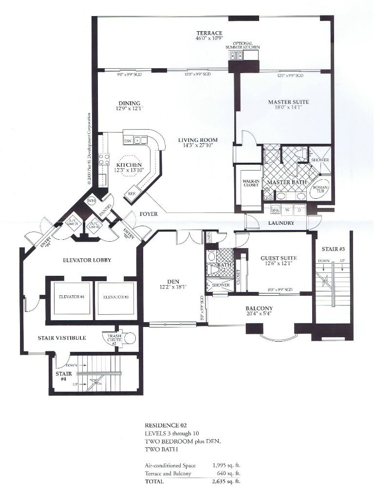 Waterfront Condo Floor Plans - Pier 81 - Marco Island, FL