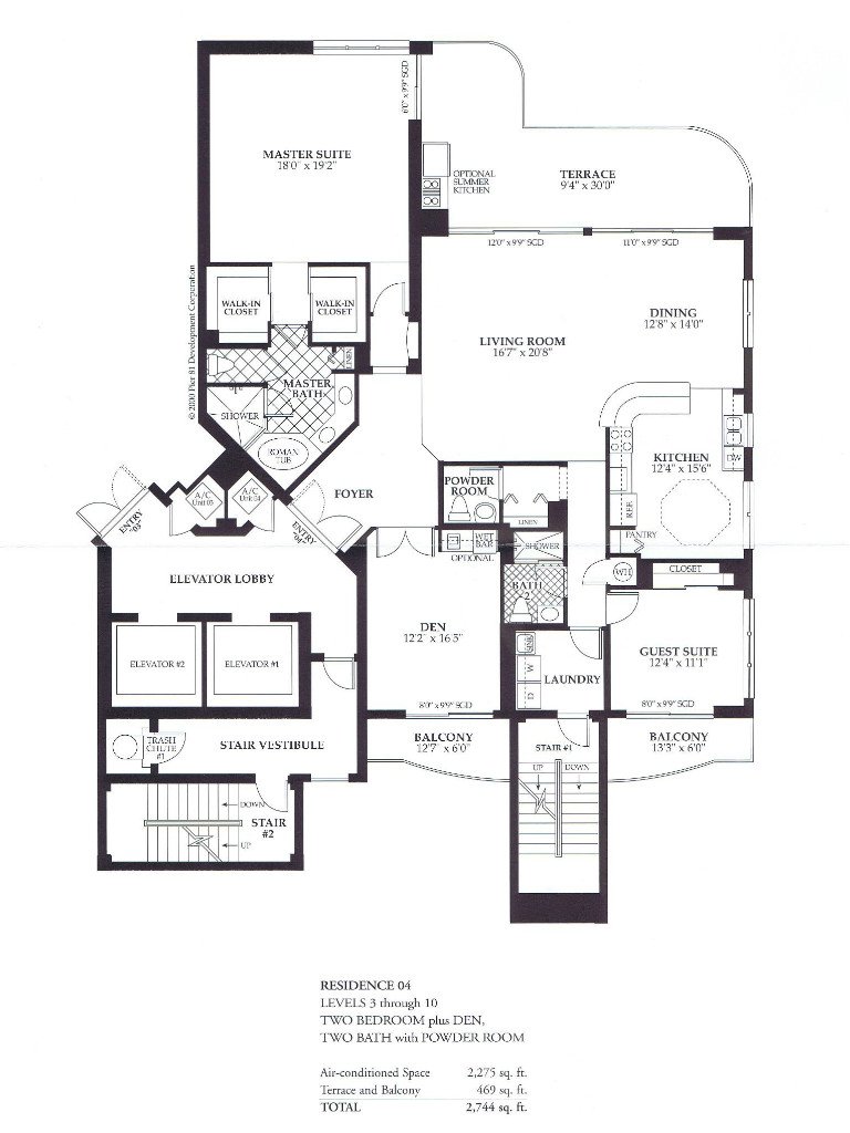 Waterfront Condo Floor Plans - Pier 81 - Marco Island, FL